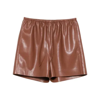 NANUSHKA Faux leather Shorts