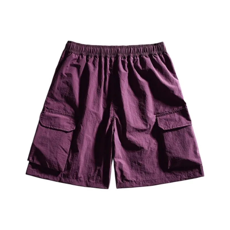 American Vintage Luxury Streetwear Large Pocket Versatile Casual Breathable Parachute Workwear 5 Button Shorts Unisex-6