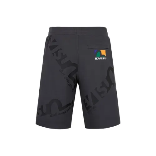 EVISU Short Sweatpants Men's Charcoal Gray