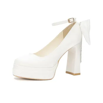 Than Than Me Chunky Heel High Heels Women's