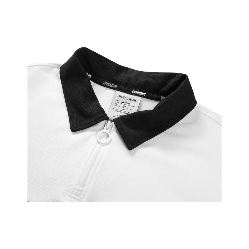 Skechers Skx Classic Sports Collection Sports Life Collection SS25 Polo Shirt Women's Bright White/0019-3