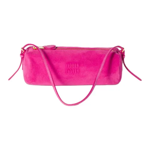 MIU MIU Sheepskin Shoulder Bag Women's Fuchsia
