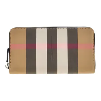 Burberry Cow Leather Wallet Women's Light Brown