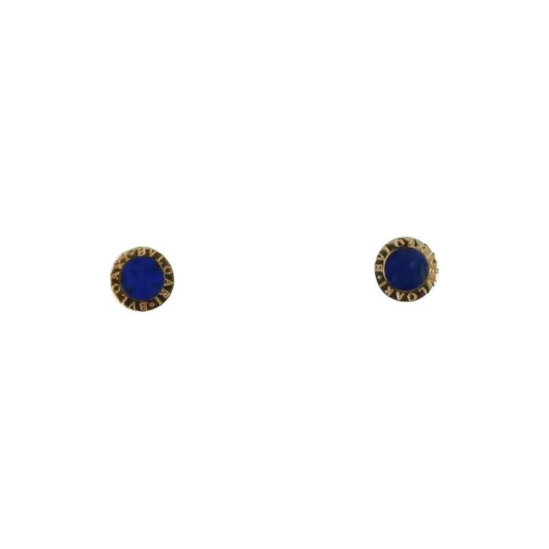 BVLGARI 18kt Yellow Gold BVLGARI BVLGARI Lapis Lazuli Earrings-4