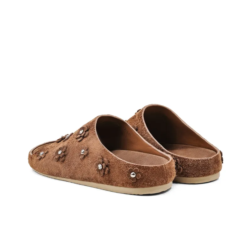 KMD Rubber Sole Metal Quiet Slide Slippers Women's-3