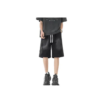 WARNING LIGHT Denim Shorts Unisex