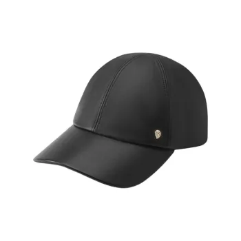 HELEN KAMINSKI Leather Baseball Caps Unisex Black