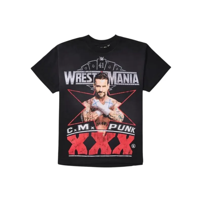Hellstar X Wwe Cm Punk T Shirt-0