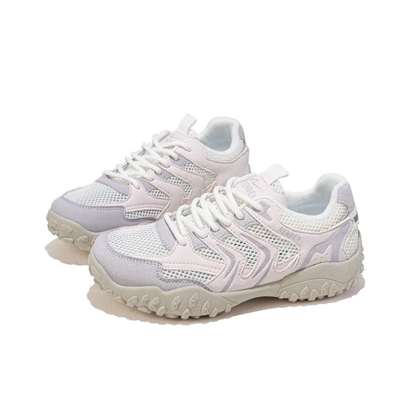 RENBEN Coverage Lightweight Abrasion Resistant Low Top Casual Shoes Women's Purple-3