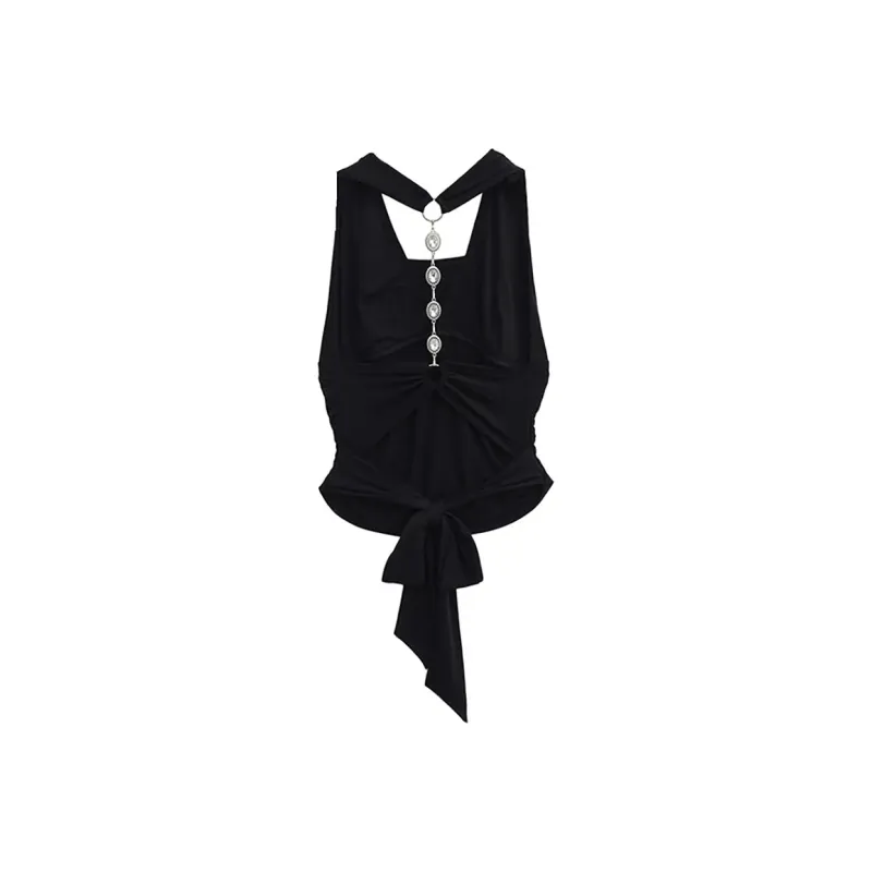 MIMOSA CHUR Tank Tops Women's Black-1