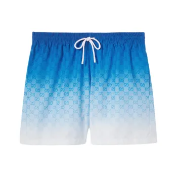 GUCCI FW25 Lido Collection Swimming Shorts Men's Blue