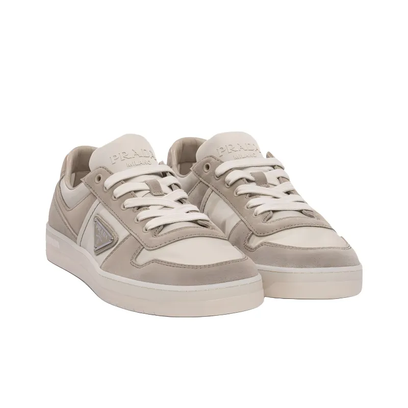PRADA Low Top Skateboard Shoes Men's Beige-3