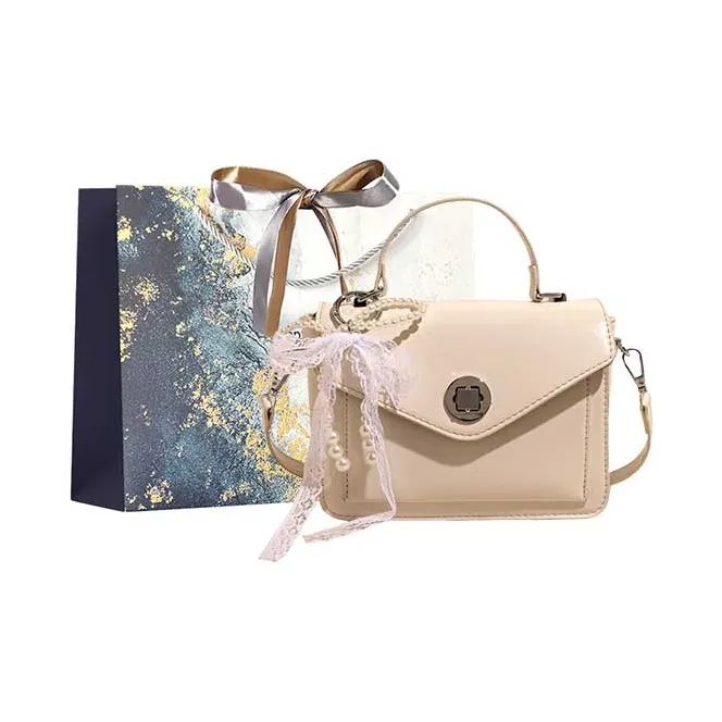 Iman's House PU Crossbody Handbag Regular Women's Blue/White/Pink/Black-5