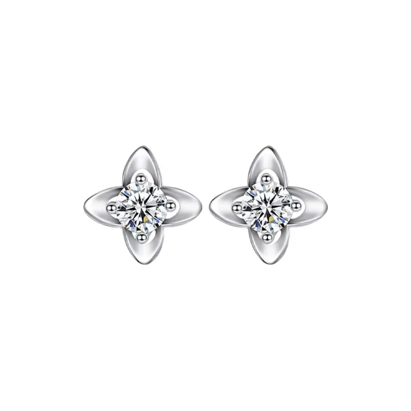 QIANFANGDAHUANGYE Zircon Stud Earrings Women's-0
