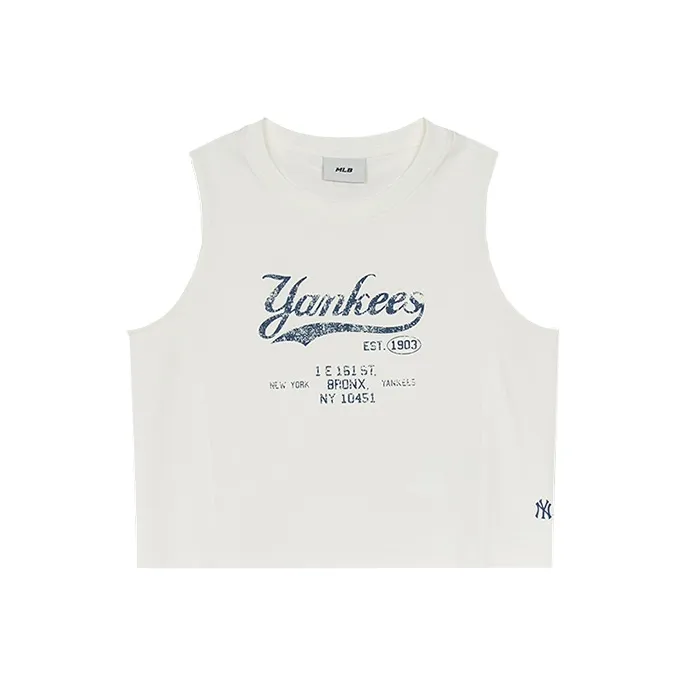 MLB New York Yankees Tank Top Women's Ivory-0