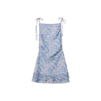 MIMOSA CHUR Slip Dresses Women's Blue