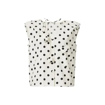Hopeshow Shirts Women's Beige Base With Black Dot 816