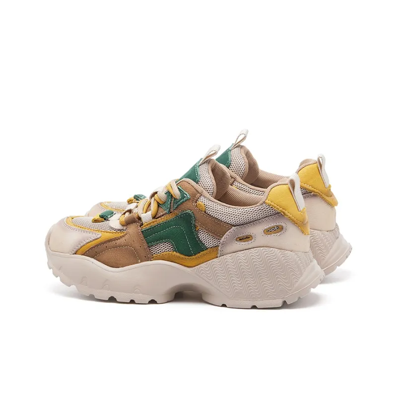 BURGELY Lightweight And Breathable Low Top Chunky Sneakers Women's-9