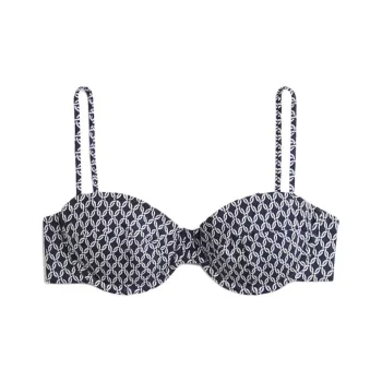 H&M Bikinis Women's Marine Blue/Pattern