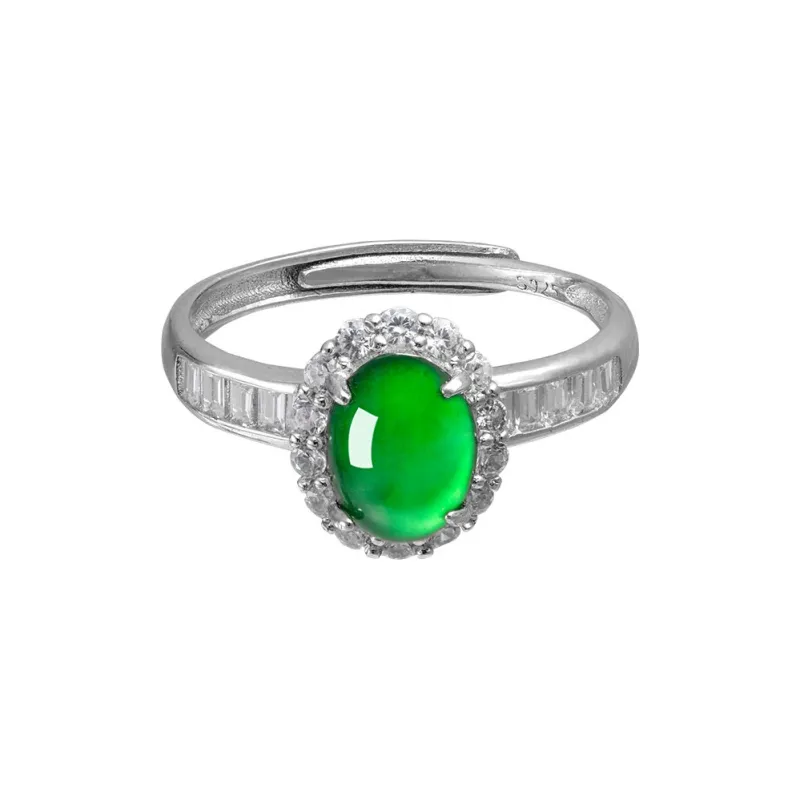 Princess Cui Ice Type Jadeite Rings Women's-5