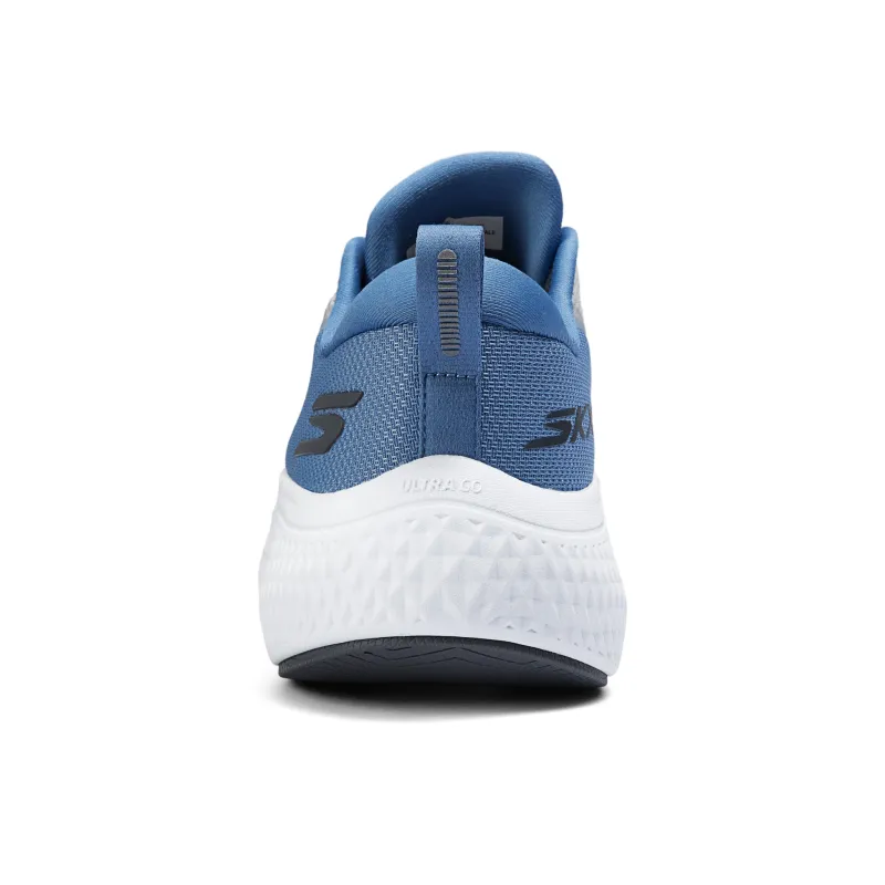 Skechers Cushioning, Wear Resistant Low Top Running Shoes Men's Blue Gray-5
