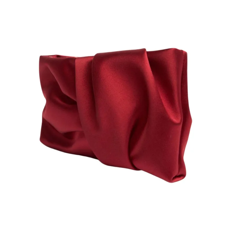 Jimmy Choo Viscose One Shoulder Clutch Women's Rubies Color-1