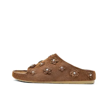 KMD Rubber Sole Metal Quiet Slide Slippers Women's