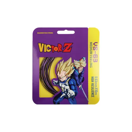 VICTOR Badminton Racket Strings Gothic/Free Purple Nylon Unisex 0.63mm X 10m