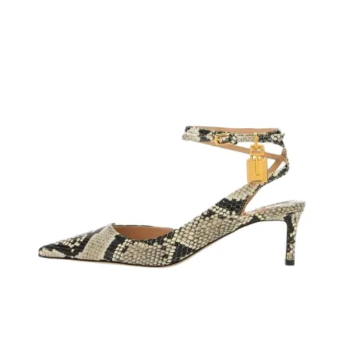 TF Python Slim Heel High Heels Women's Umber