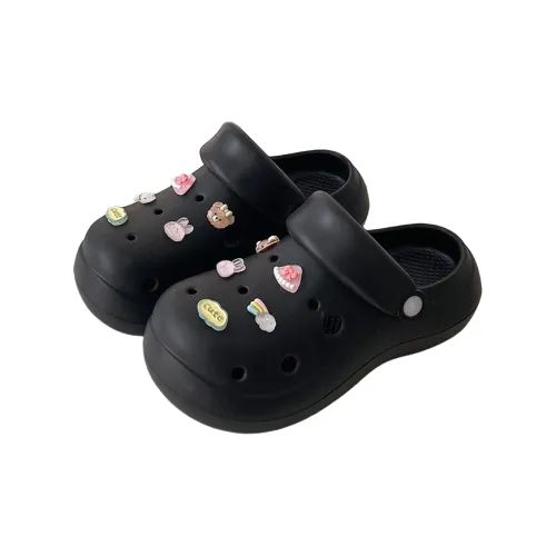 JINGEYU Spring Summer Girlish Minimalist Cute Versatile Women's Crystal Rabbit Shoe Flower DIY Slippers