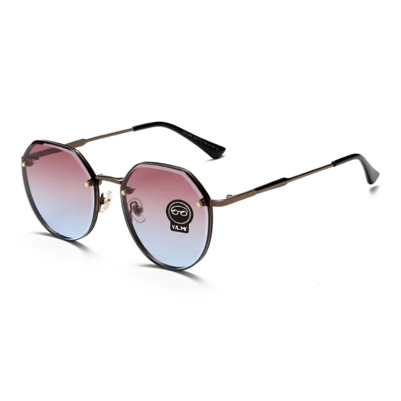 YALMY Metal Irregular Shape Sunglasses Women's-8