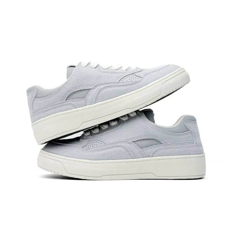 Mengsai Wear resistant And Lightweight Low Top Skateboard Shoes Unisex Blue-4