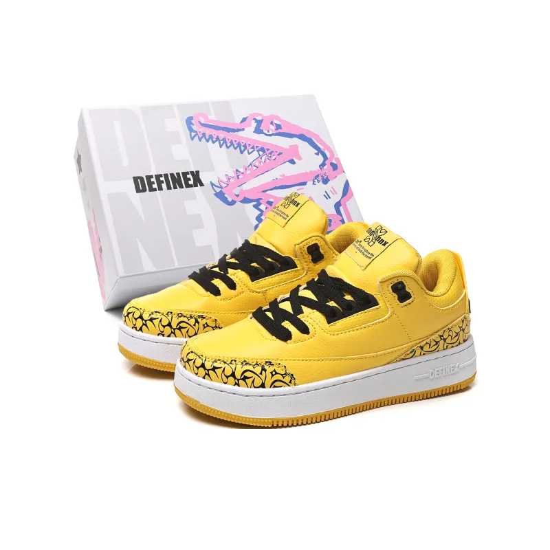 DEFINEX Wear-Resistant Height Increasing Low-Top Skateboard Shoes Unisex-21