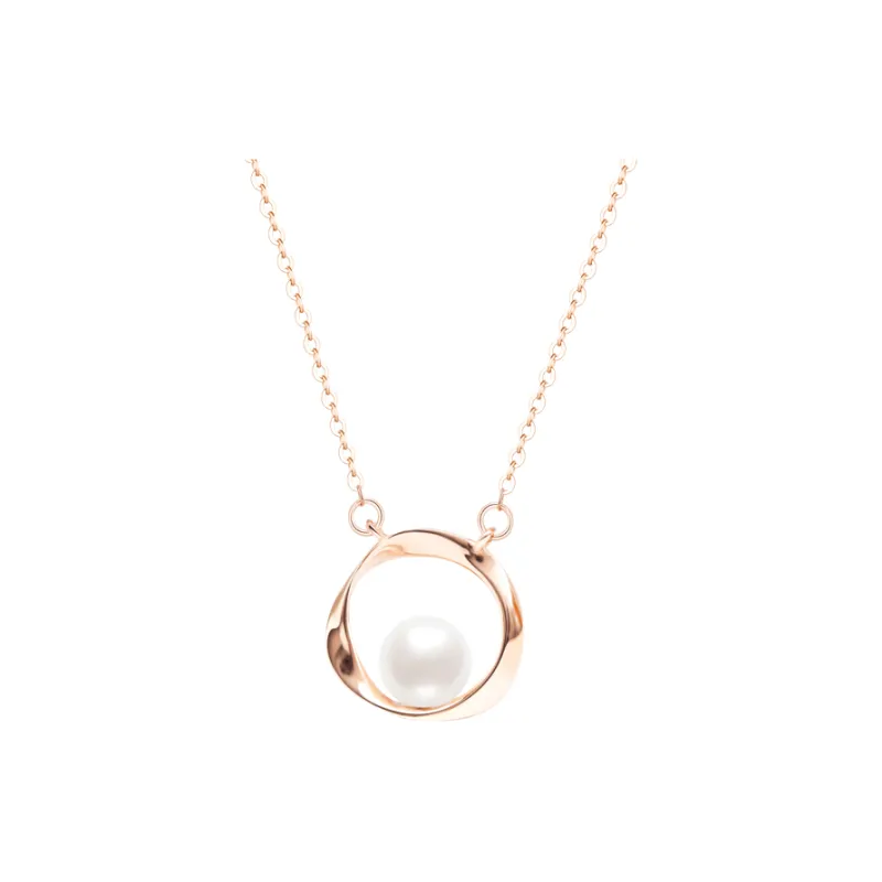Lao Feng Xiang S925 Silver Necklaces Women's-0