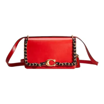 COACH Bandit Calfskin Envelope Bag Crossbody Bag Shoulder Bag Women's Red