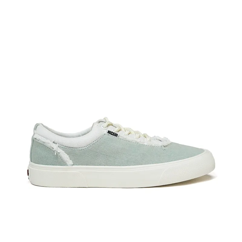 NICEID Abrasion Resistant Breathable Low Top Canvas Shoes Unisex Light Blue-1