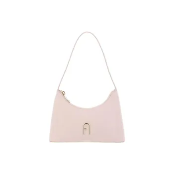 Furla Diamante Leather Shoulder Bag Mini Women's Pink
