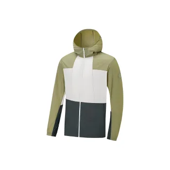 XTEP Trench Coat Men's Pea Green/Bright Moon White/Jasper