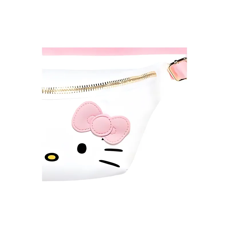 Sanrio Stoney Clover Lane Collaboration Hello Kitty Nylon Fanny Pack Women's White-3