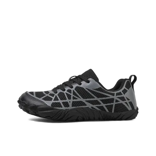 TELENT Odor Resistant Quick Dry Lightweight River Trekking Shoes Unisex Black