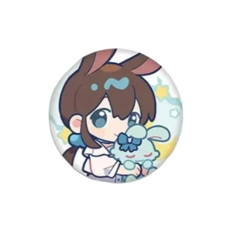 MINISO x Arknights Amiya, Able, Aqua Moon, Eyjafjalla Fleece Dream Conference Chibi Plush Badges-0