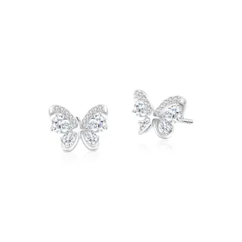 Lao Feng Xiang S925 Silver Stud Earrings Women's
