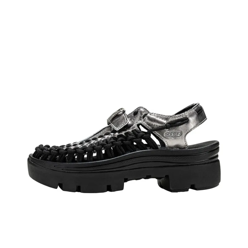 KEEN Anti Slip Wear Resistant River Trekking Shoes Unisex Black-0