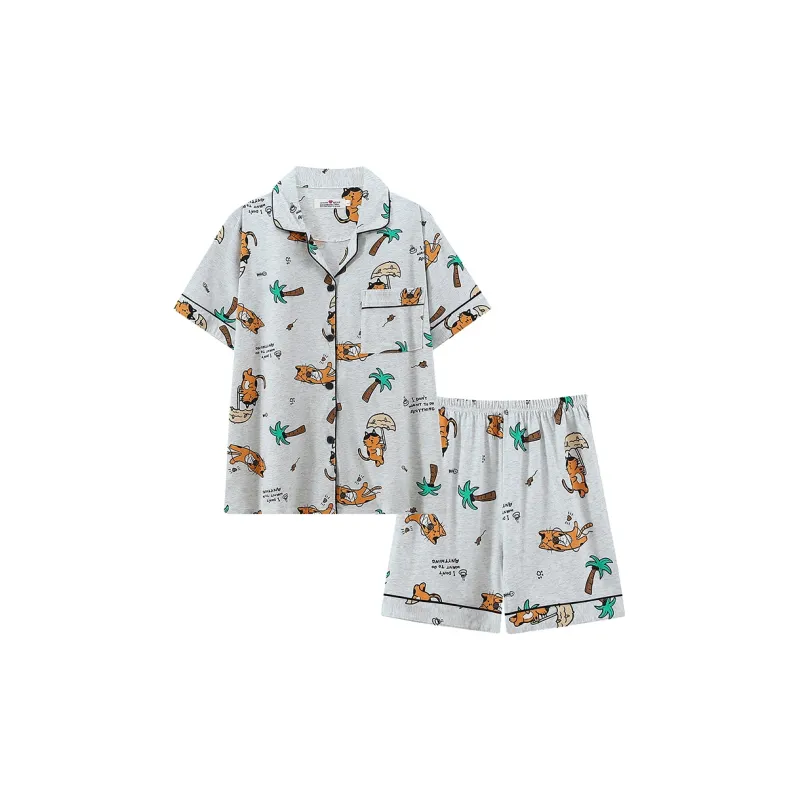 Maultiay Pajama Set Spring And Summer Men's-0