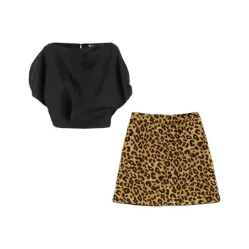 TIBINB Two Piece Skirt Sets Women's