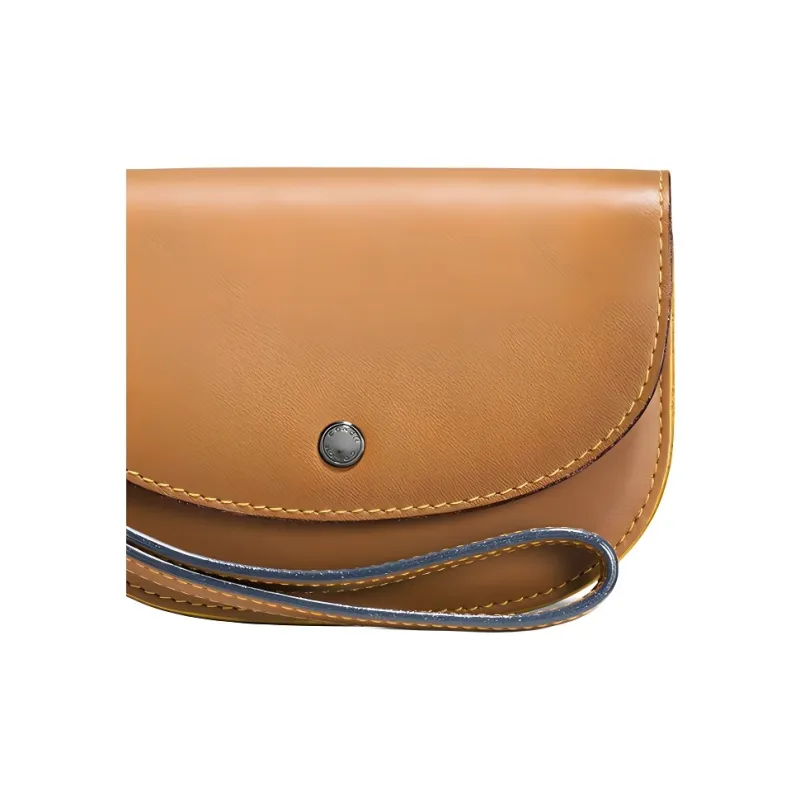 COACH Pouch Leather Clutch Small Size Women's Brown-2