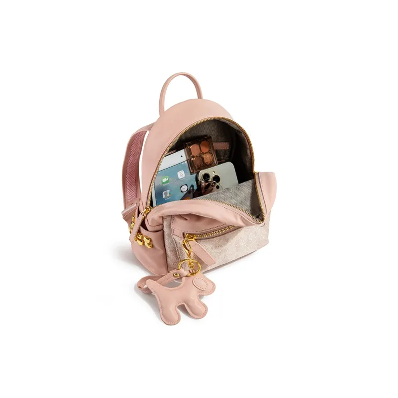 TAMATHA Polyurethane Backpack Women's Pink-5