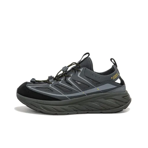 Erke Wear resistant And Lightweight Low Top Casual mini running Shoes Men's Gray Black