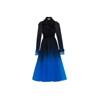 Oscar De La Renta Long Tule Coat