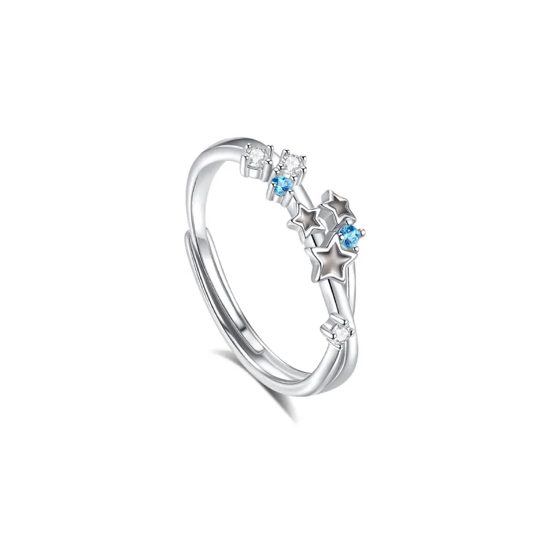 MINTLEAF 925 Sterling Silver Rings Unisex Silver White-3